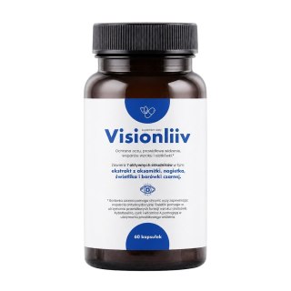 VISIONLIIV - ochrona oczu, prawidłowe widzenie, wsparcie wzroku i siatkówki 60 kaps.