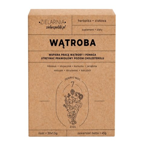 WĄTROBA Fix 30x1,5g (wątroba, cholesterol) ZIELARZPOLSKI.PL