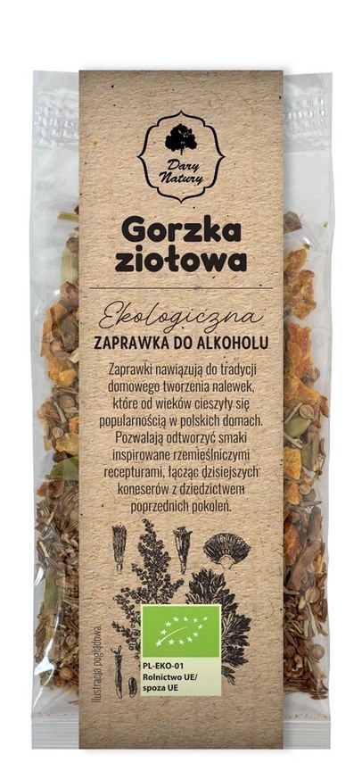 Zaprawka do alkoholu Gorzka ziołowa BIO 20g DARY NATURY