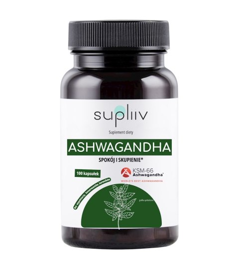 Ashwagandha KSM-66 100 kaps. SUPLIIV