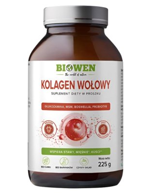 BIOWEN Kolagen Wołowy w proszku 225g