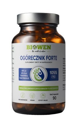 BIOWEN Ogórecznik forte 1055mg, 90 kaps.