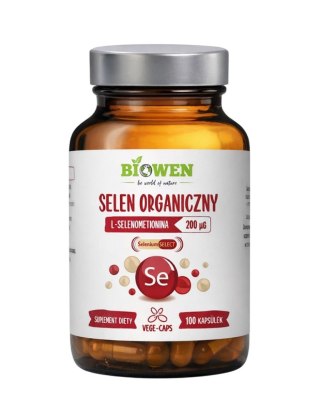 BIOWEN Selen organiczny 200mcg, 100 kapsułek
