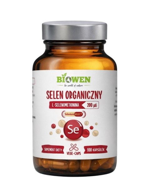 BIOWEN Selen organiczny 200mcg, 100 kapsułek