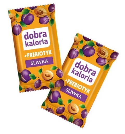 DOBRA KALORIA Mini batoniki +PREBIOTYK śliwka + błonnik, wit. E, magnez 6x17g KUBARA