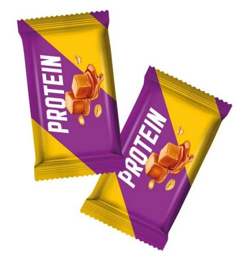DOBRA KALORIA Mini batoniki PROTEINA z niskim IG o smaku karmelu + olej MCT 6x17g KUBARA