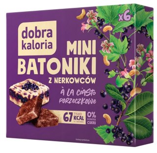 DOBRA KALORIA Mini batoniki a'la ciasto porzeczkowe z nerkowców (6x17g) KUBARA