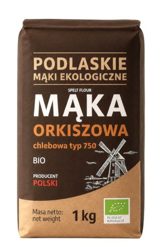 Mąka orkiszowa chlebowa typ 750 BIO 1kg BIOLIFE - PODLASKIE EKOLOGICZNE