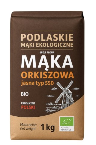 Mąka orkiszowa jasna typ 550 BIO 1kg BIOLIFE - PODLASKIE EKOLOGICZNE