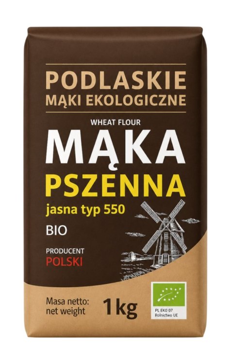 Mąka pszenna jasna typ 550 BIO 1kg BIOLIFE - PODLASKIE EKOLOGICZNE