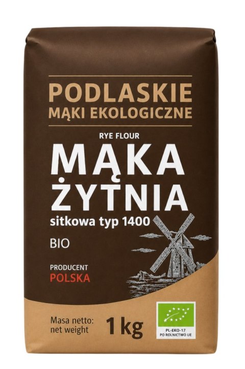 Mąka żytnia sitkowa typ 1400 BIO 1kg BIOLIFE - PODLASKIE EKOLOGICZNE