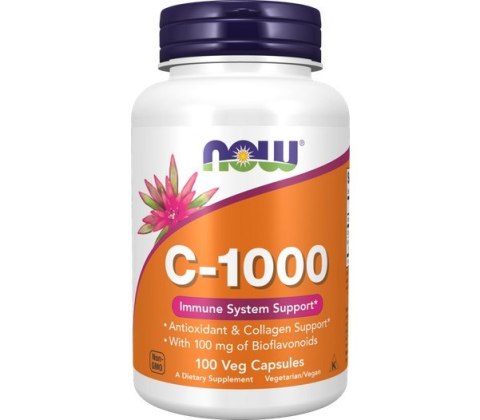 NOW FOODS Witamina C-1000 with Bioflavonoids + Rutin 100 vcaps.