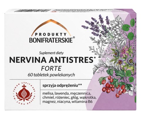 Nervina Antistres Forte 60 tabl. powlekanych PRODUKTY BONIFRATERSKIE