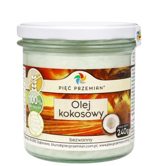 PIĘĆ PRZEMIAN Olej kokosowy bezwonny 240g