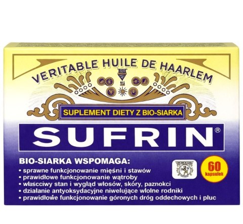 SUFRIN suplement diety z BIO-SIARKĄ 125mg, 60 kapsułek