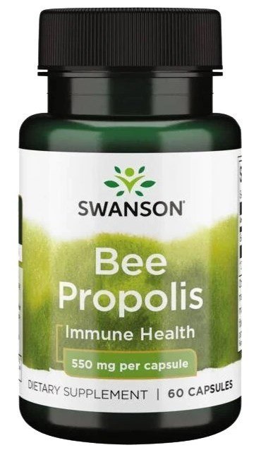 SWANSON Bee Propolis 550mg, 60 kaps.