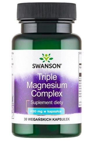 SWANSON Triple Magnesium Complex 400mg, 30kaps.