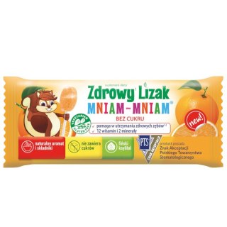 Zdrowy lizak Mniam-Mniam bez cukru pomarańcza 1 szt. STARPHARMA