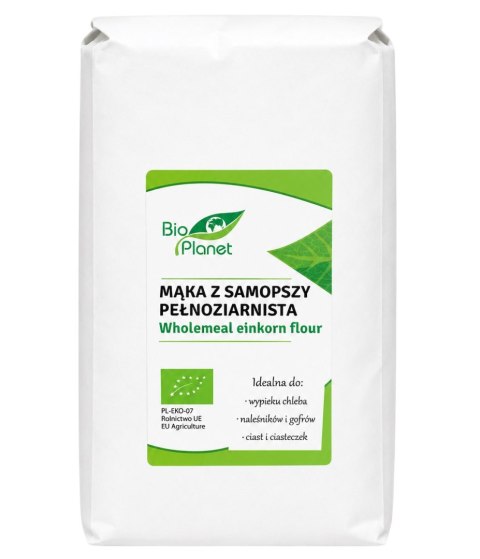 BIO PLANET Mąka z samopszy pełnoziarnista BIO 1 kg