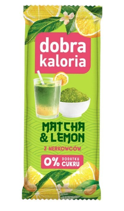 DOBRA KALORIA Baton Matcha i Lemon z nerkowców 35g KUBARA
