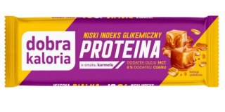 DOBRA KALORIA Baton PROTEINA z niskim IG o smaku karmelu + olej MCT 45g KUBARA