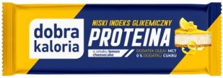 DOBRA KALORIA Baton PROTEINA z niskim IG o smaku lemon cheesecake + olej MCT 45g KUBARA