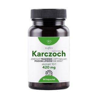 Karczoch ekstrakt 10:1 420mg, 90kaps. SUPLIIV