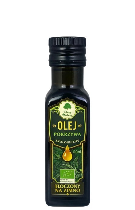 Olej z nasion pokrzywy tłoczony na zimno BIO 100ml DARY NATURY