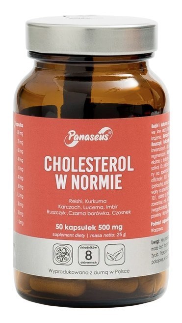 PANASEUS Cholesterol w normie - 50 kaps. YANGO