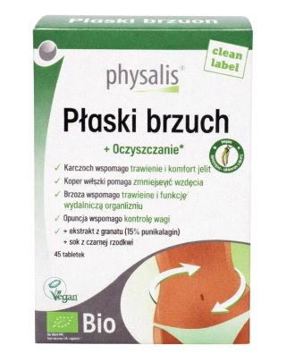 PHYSALIS Płaski brzuch + oczyszczanie BIO 45 tabl.