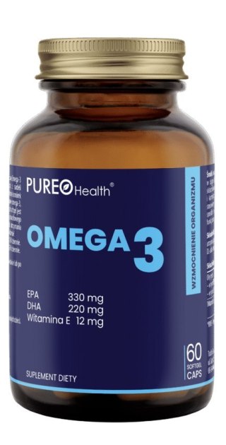 PUREO HEALTH Omega 3, 60 kaps.