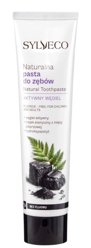 Pasta do zębów z węglem aktywnym bez fluoru 100ml SYLVECO