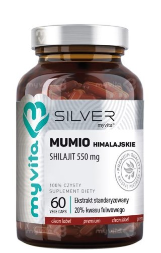 SILVER Mumio himalajskie Shilajit 550mg, 60kaps. MyVita