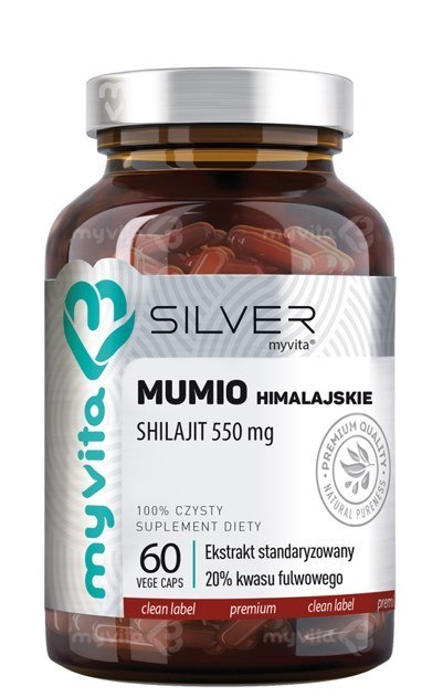 SILVER Mumio himalajskie Shilajit 550mg, 60kaps. MyVita