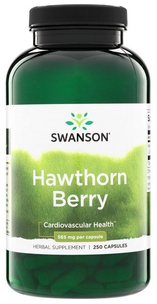 SWANSON Hawthorn Berry 565mg, 250 kaps. - głóg owoce