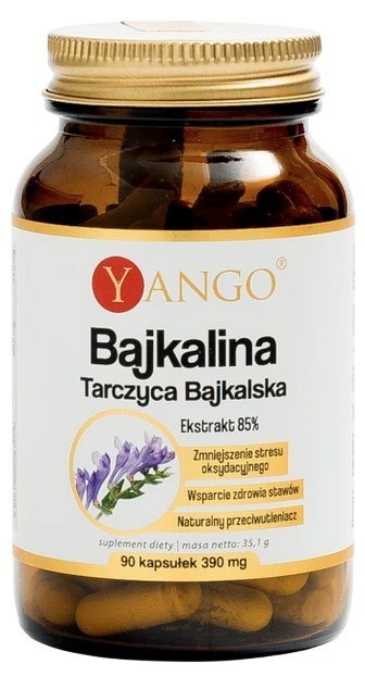 YANGO Bajkalina - Tarczyca Bajkalska - ekstrakt 85% 300mg, 90 kaps.