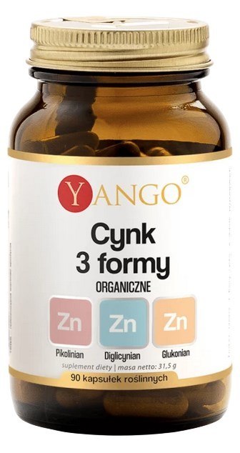 YANGO Cynk 3 formy organiczne - 90 kaps.