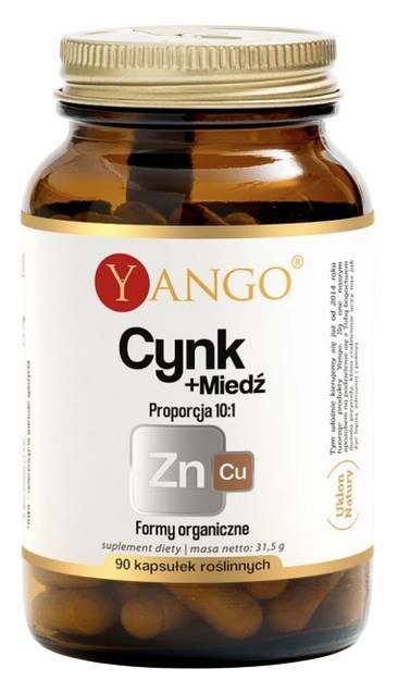 YANGO Cynk + miedź - proporcja 10:1 - 90 kaps.