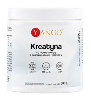 YANGO Kreatyna 200 Mesh z magnezem, glicyną i witaminą C 300g