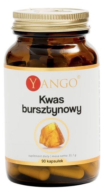 YANGO Kwas bursztynowy 40mg, 90 kaps.