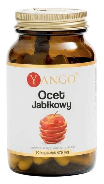YANGO Ocet jabłkowy 475mg, 90 kaps.