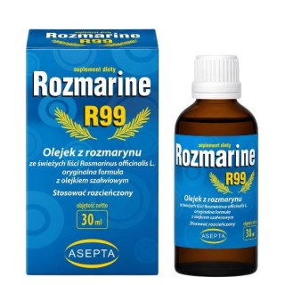 ASEPTA Rozmarine R99 30ml - Olejek z rozmarynu + olejek szałwiowy
