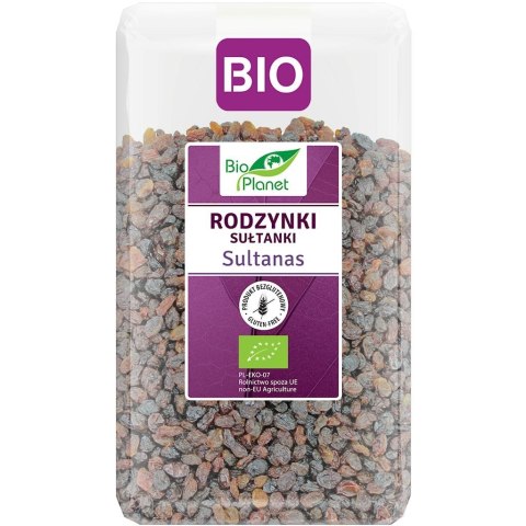 BIO PLANET Rodzynki sułtanki bezglutenowe BIO 1kg