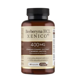 Berberyna HCL Xenico 400mg, 60 Vcaps. XENICO PHARMA