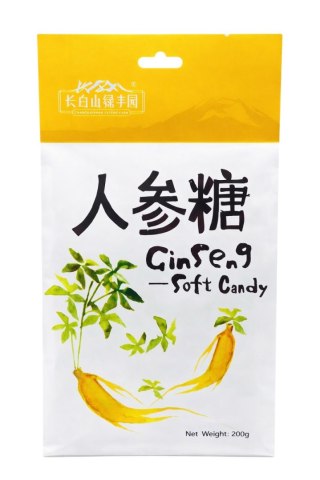 Cukierki żeńszeniowe Soft Candy 200g torebka MERIDIAN