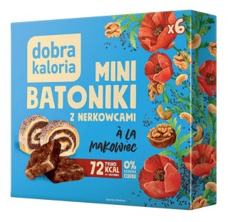 DOBRA KALORIA Mini batoniki a'la makowiec z nerkowców (6x18g) KUBARA