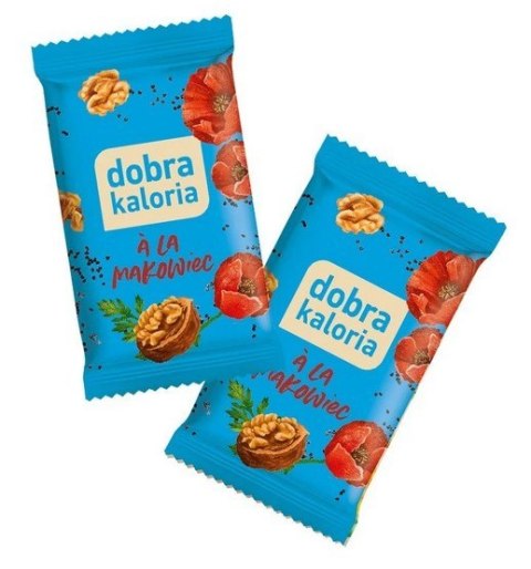 DOBRA KALORIA Mini batoniki a'la makowiec z nerkowców (6x18g) KUBARA