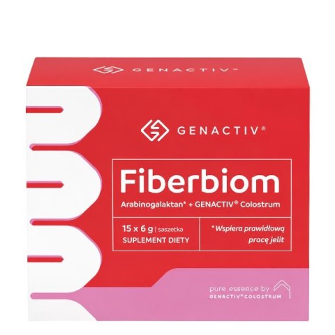 GENACTIV Fiberbiom arabinogalaktan + colostrum 15 sasz.