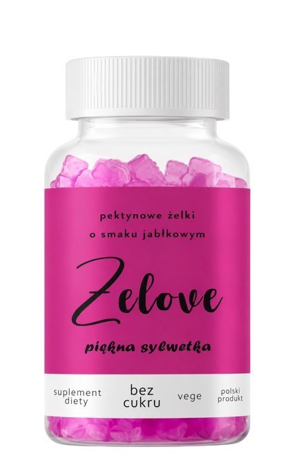 GOLDFARMEX Żelove żelki piękna sylwetka z octem jabłkowym bez dodatku cukru 60 szt.