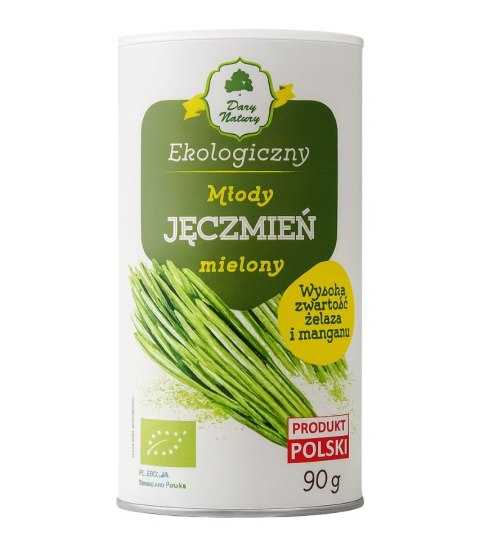 Jęczmień młody mielony BIO 90g DARY NATURY